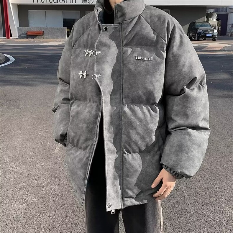 时尚港风潮牌宽松百搭立领夹棉保暖棉服男潮XZ212-1-QMY2803-P120,男装棉衣,星座212-1