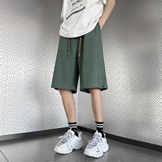 休闲短裤男韩版潮流贴标个性帅气2023夏季新款ins五分裤K4168-P23，男装休闲裤，星座412-3