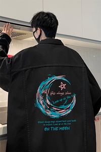 牛仔夹克男大码牛仔外套男茄克 NJ77341-P60加绒款-P75图片