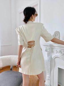 夏季后腰镂空西装裙，女装西装，AUDREY WANG