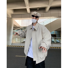 短款外套男高级感痞帅春秋小众正肩拉链夹克，男装夹克，星座716-4