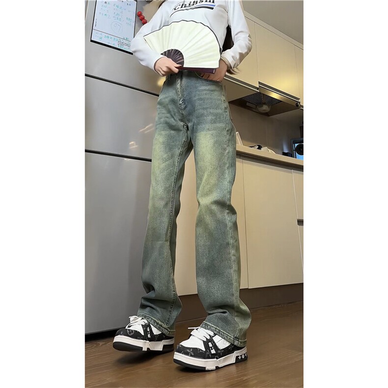 k2505-p45-控68S-5XL高品质微喇微弹大码怀旧蓝现货牛仔裤,男装牛仔裤,星座116