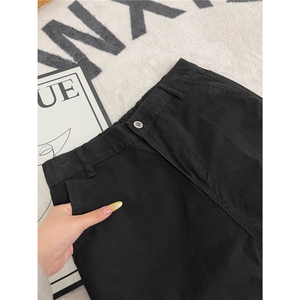 B221 美式ins高街暗黑宽松直筒洗褪工装牛仔裤LK25437-P75控98图片