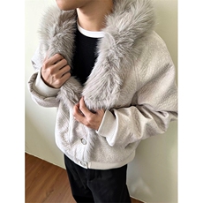 网图有货苍狼座山雕毛领棉服外套男女宽松棉衣男女A1115-P135，男装棉衣，星座1505