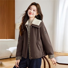 现货！2025冬季新款加绒加厚棉衣棉服女，女装棉衣/棉服，慕咨
