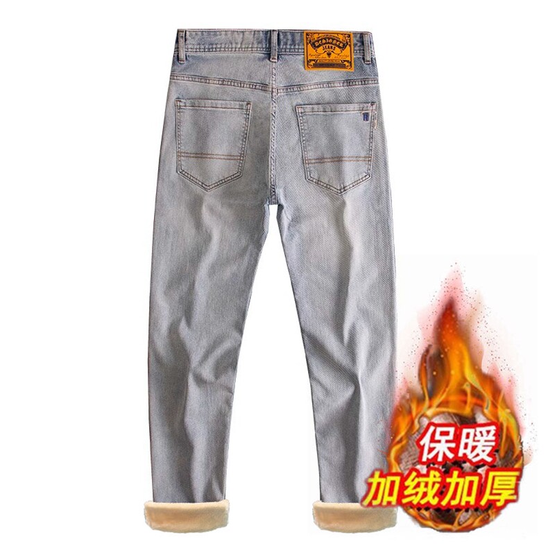 网图慎用秋冬季加绒款男士弹力绣花牛仔裤XZ212-1-QN9936-P55,男装牛仔裤,星座212-1