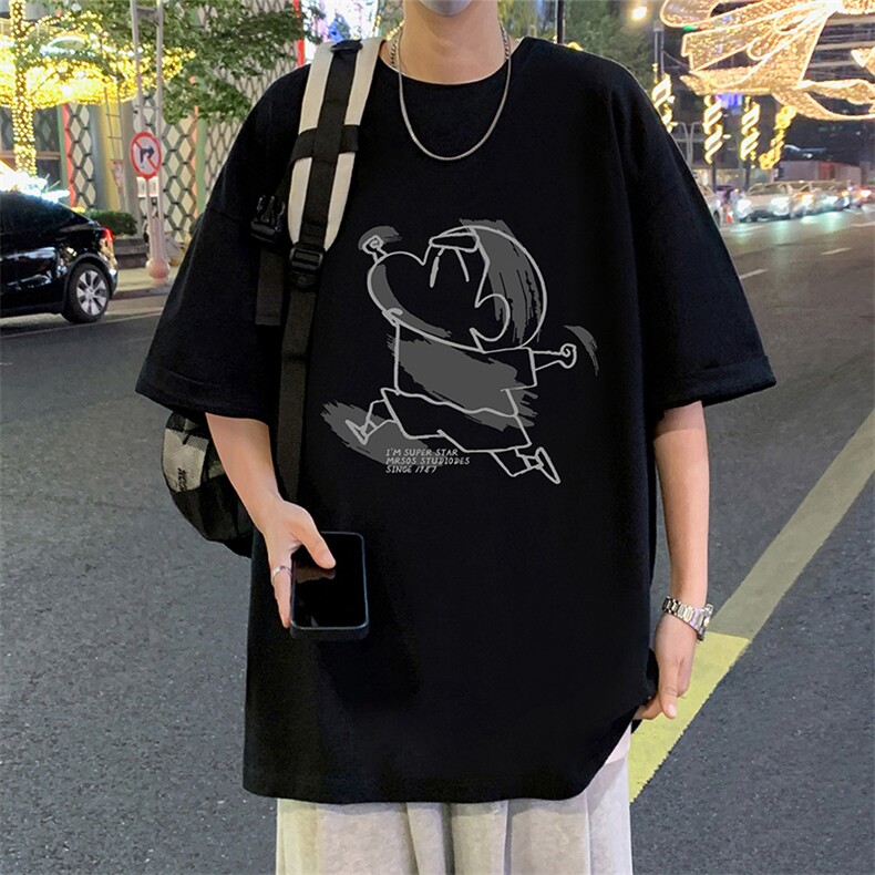 T790夏季新品港风高街美式短袖T恤宽松ins重磅纯棉体恤图片
