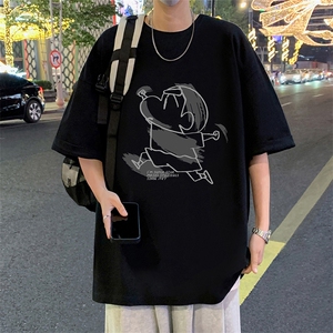 T790夏季新品港风高街美式短袖T恤宽松ins重磅纯棉体恤图片