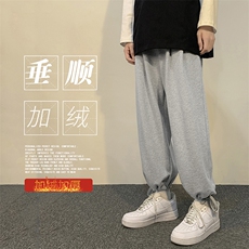 2023秋冬舒适百搭港风休闲卫裤WK525-1特批25-加绒特批33，男装休闲裤，星座718-1