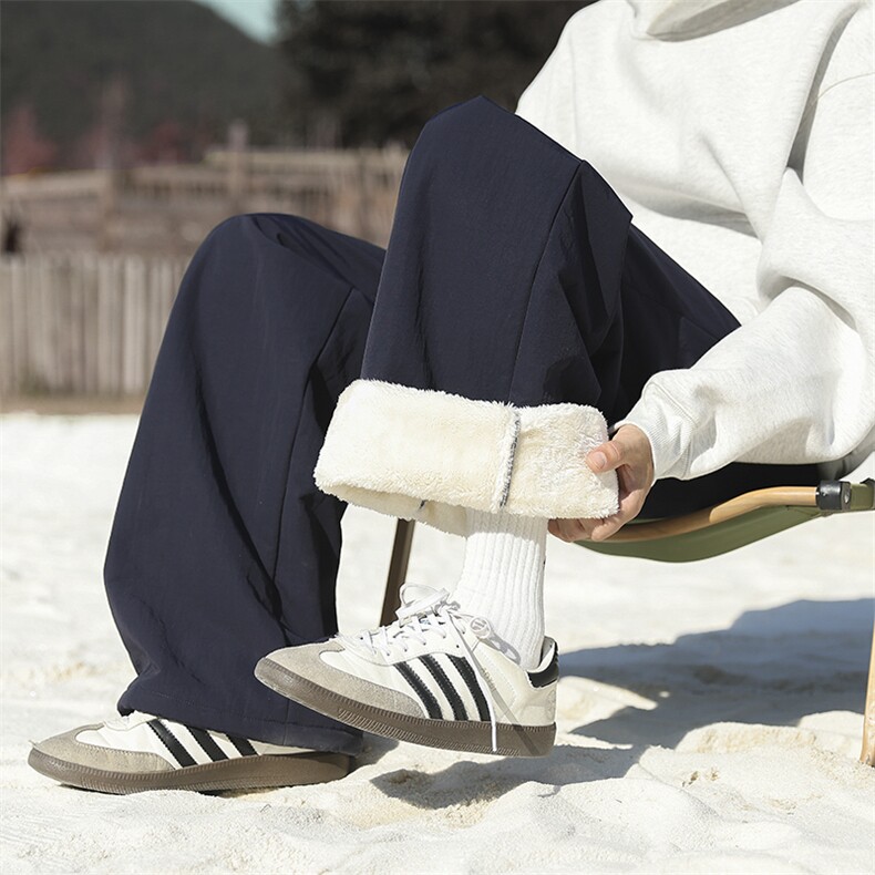 加绒加厚羊羔毛防水棉裤XZ604-K142JR-特P45控88，男装棉裤，星座604