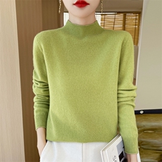 秋冬季新款纯色毛衣女长袖宽松显瘦百搭上衣，女装针织衫/毛衣，贵皇网供仓
