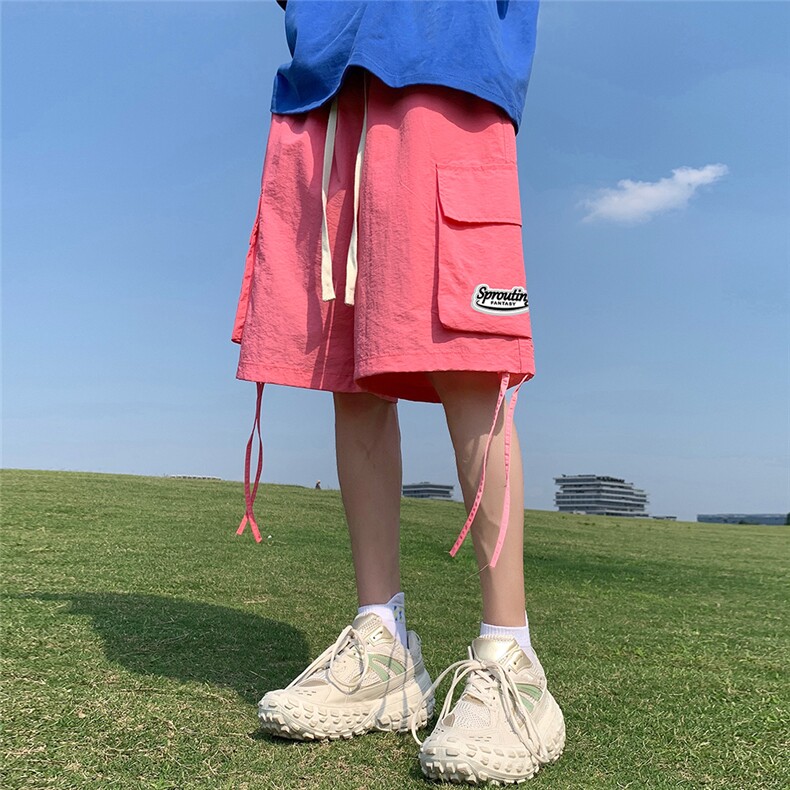 港风23夏季美式时尚百搭宽松工装大口袋短裤五分裤A6261P40控58,男装牛仔裤,电商A268A