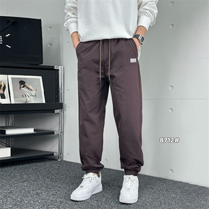 早秋休闲男长裤工装刺绣束脚裤A329-K8712-P58