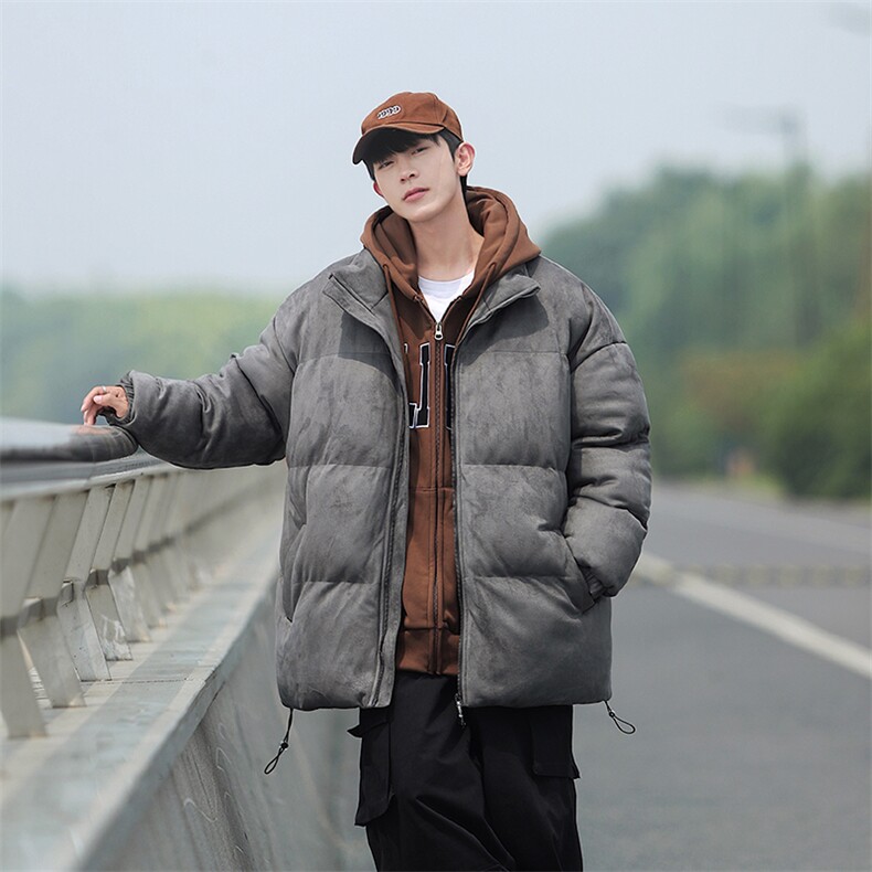 cityboy麂皮绒棉服男冬新款情侣棉衣外套加厚羽绒服MY8805-P68，男装棉衣，星座205-1