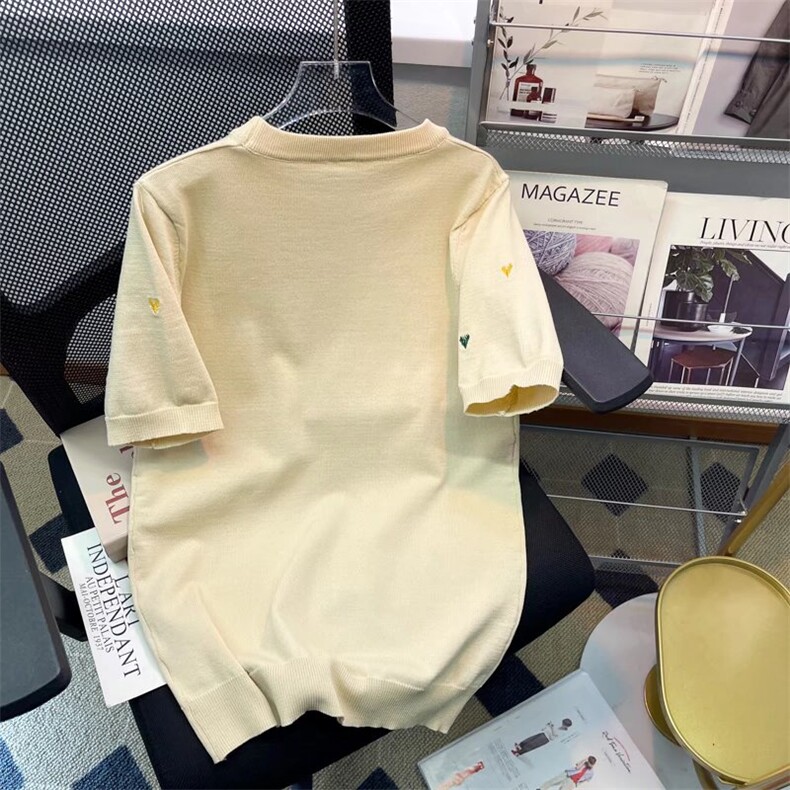 男圆领冰丝短袖半袖针织衫宽松外套Y3323P38,男装针织衫/毛衣,星座1116-2