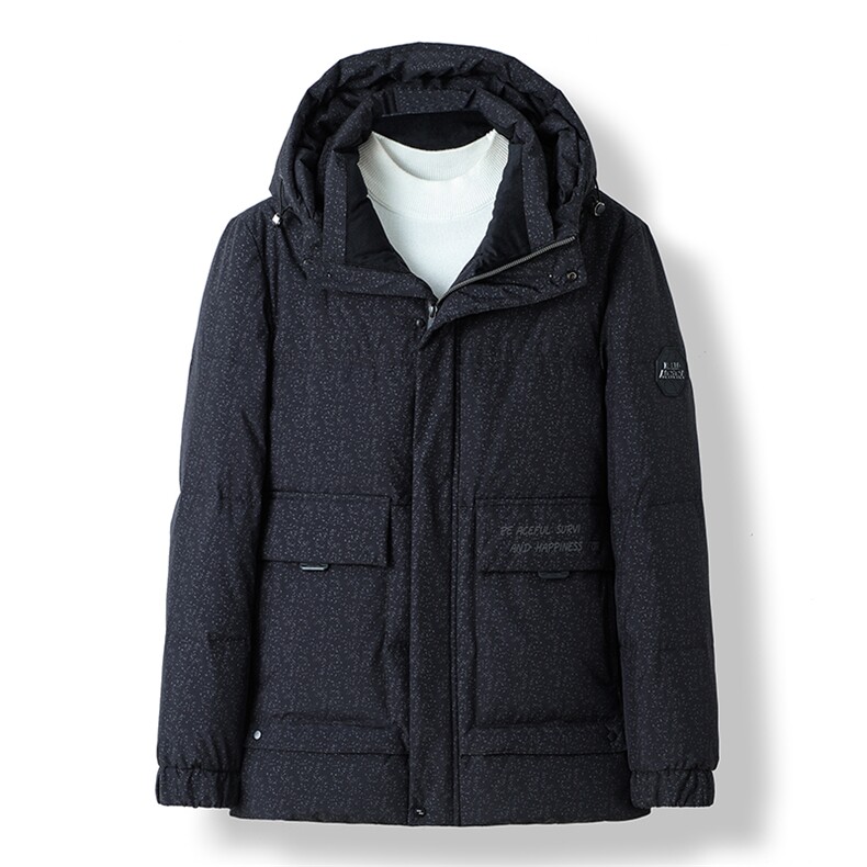 2023新款冬季连帽羽绒服爸爸装加厚时尚棉衣外套DFLDY6008-P285,男装羽绒服,电商B212（原钱塘6029）