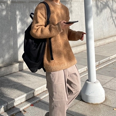 816B-MY014-P75韩风简约纯色毛衣cleanfit，男装针织衫/毛衣，星座816B