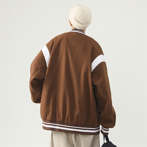 男士休闲夹克外套秋季潮牌连帽青少年棒球服秋装JK06621-P95图片