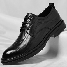 X4924-p145春季新款皮鞋男商务增高鞋男士低帮结婚鞋正装皮鞋男，男鞋皮鞋，星座1407-3