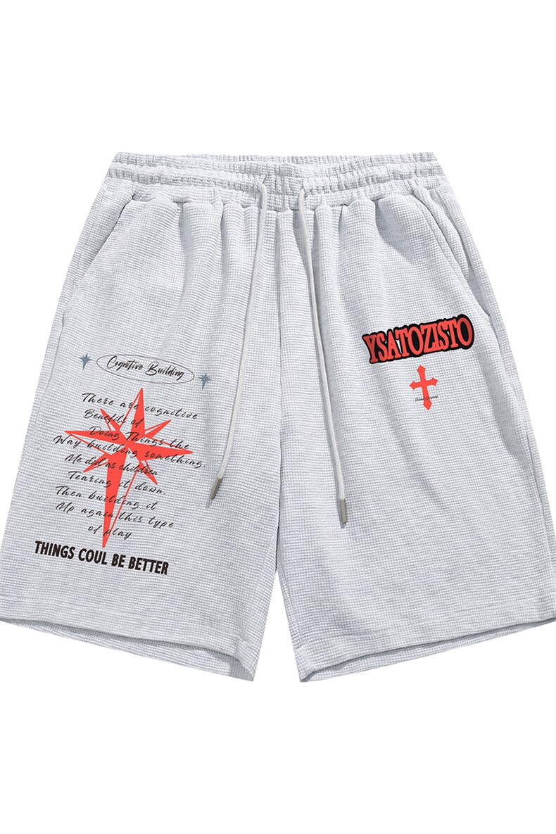 白底23新款夏季印花时尚百搭休闲潮流五分裤短裤A89P35控58,男装牛仔裤,电商A247-1