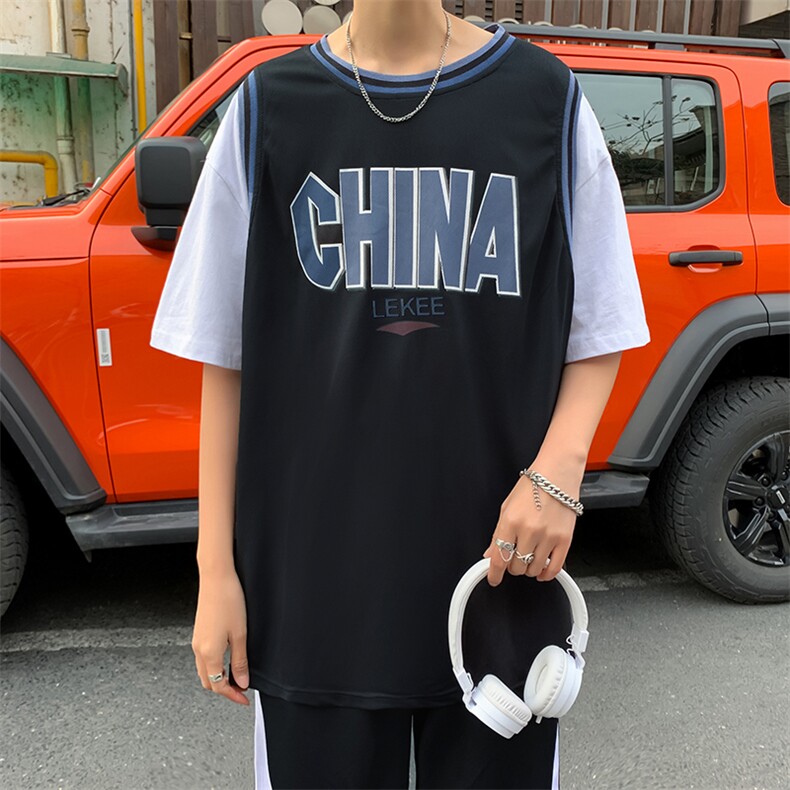 男生运动套装韩版潮流夏季两件套帅气短袖篮球短裤一套TZ04-P35,男装休闲套装,星座308B-1