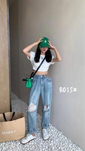 夏季新款，破洞老爹裤,其它,QZFF 秋子风帆