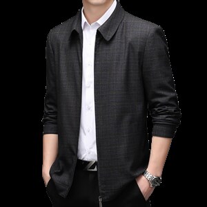 BH2122钱塘2020-2中老年男士翻领商务休闲夹克外套量大价优P145图片