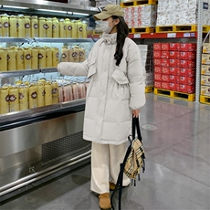 现货，2022新款立领中长款羽绒服歀号8808-P245-K358，女装连衣裙，浙宝276（原081）
