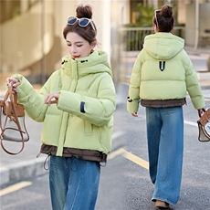 新款冬季连帽羽绒服2025年冬季时尚潮流，女装羽绒服，鑫鑫美