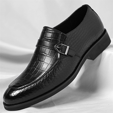 休闲皮鞋男套脚搭扣商务休闲鞋潮鞋男皮鞋，男鞋皮鞋，电商A223