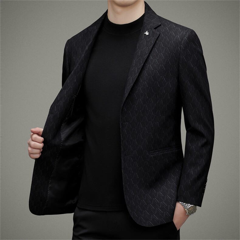 DJ2225钱塘2020-3秋冬季新款时尚休闲简约合身中年男士西服P152,男装西服,钱塘207-3