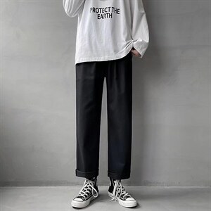 男春季潮流时尚休闲长裤嘻哈多色休闲裤九分裤型K734P26图片