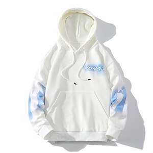 7XL-M挂拍2023春季新款白色连帽卫衣外套男休闲长袖加肥加大码，男装卫衣，钱塘717(原712)