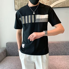新款短袖T恤男夏季韩版半袖上衣宽松休闲潮牌体恤衫T0563-P35，男装T恤，星座308B-2