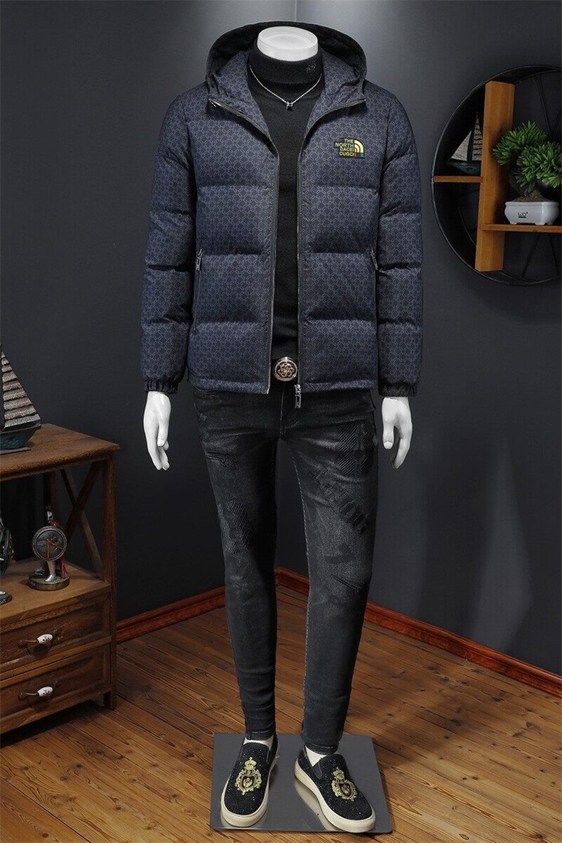 2025冬季新款男士连帽棉服6077-72699-P180假模,男装棉衣,钱塘6015（原D203）