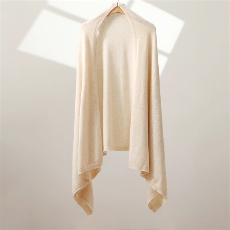 2025年秋季针织平面羊绒大披肩时尚休闲通勤百搭两用款，披肩，喜润羊绒