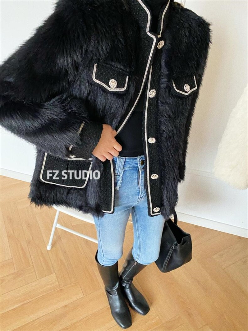 【现货】亮钻精致款毛毛小香，其它，F/TU