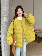 2025年冬季羽绒服短款针织袖90白鸭绒RF2C290-6889#-P385-K548，女装羽绒服，蝶眷