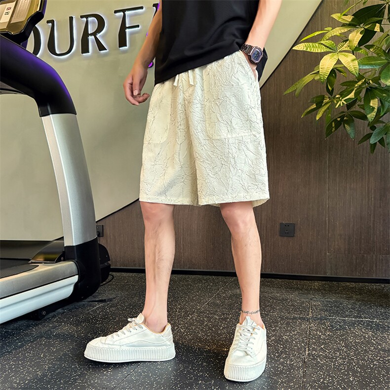 社会小伙夏季男士潮牌休闲短裤时尚百搭大口袋5分裤C208-6808-P38,男装牛仔裤,电商C208