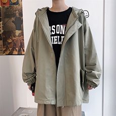 JK41077-P85纯棉连帽夹克男士大码工装夹克男外套男，男装夹克，电商A040