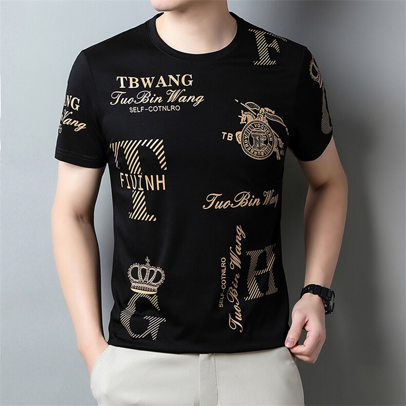 夏季薄款短袖T恤男士休闲宽松圆领上衣服新款潮流T恤XL6235-P63,男装T恤,星座1105-3