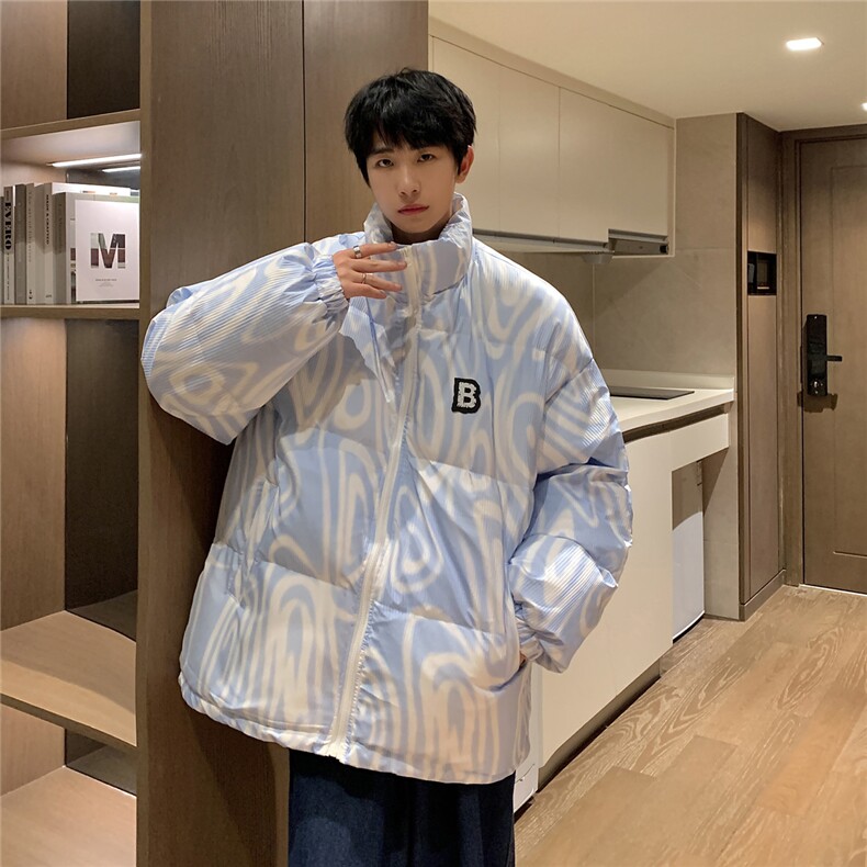 港风星空情侣装男装棉衣宽松棉服冬装加厚外套MY265-P110控148,男装棉衣,电商B370