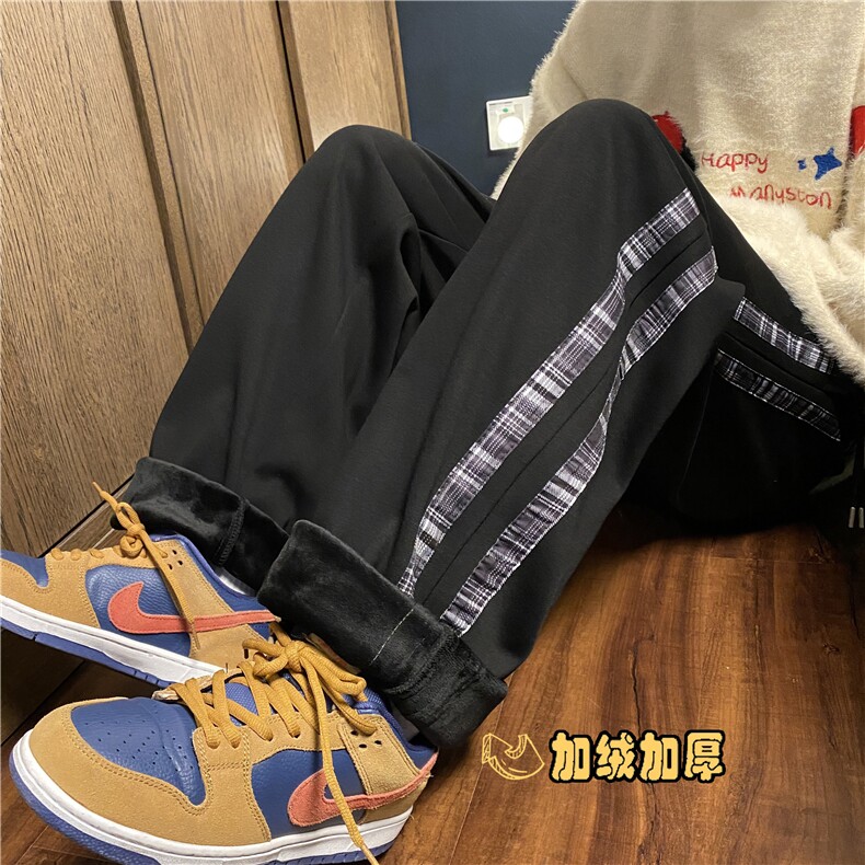 冬季美式加绒宽松卫裤B315-K859-特p40控78加绒K859JR-特p45控88,男装休闲裤,电商B315