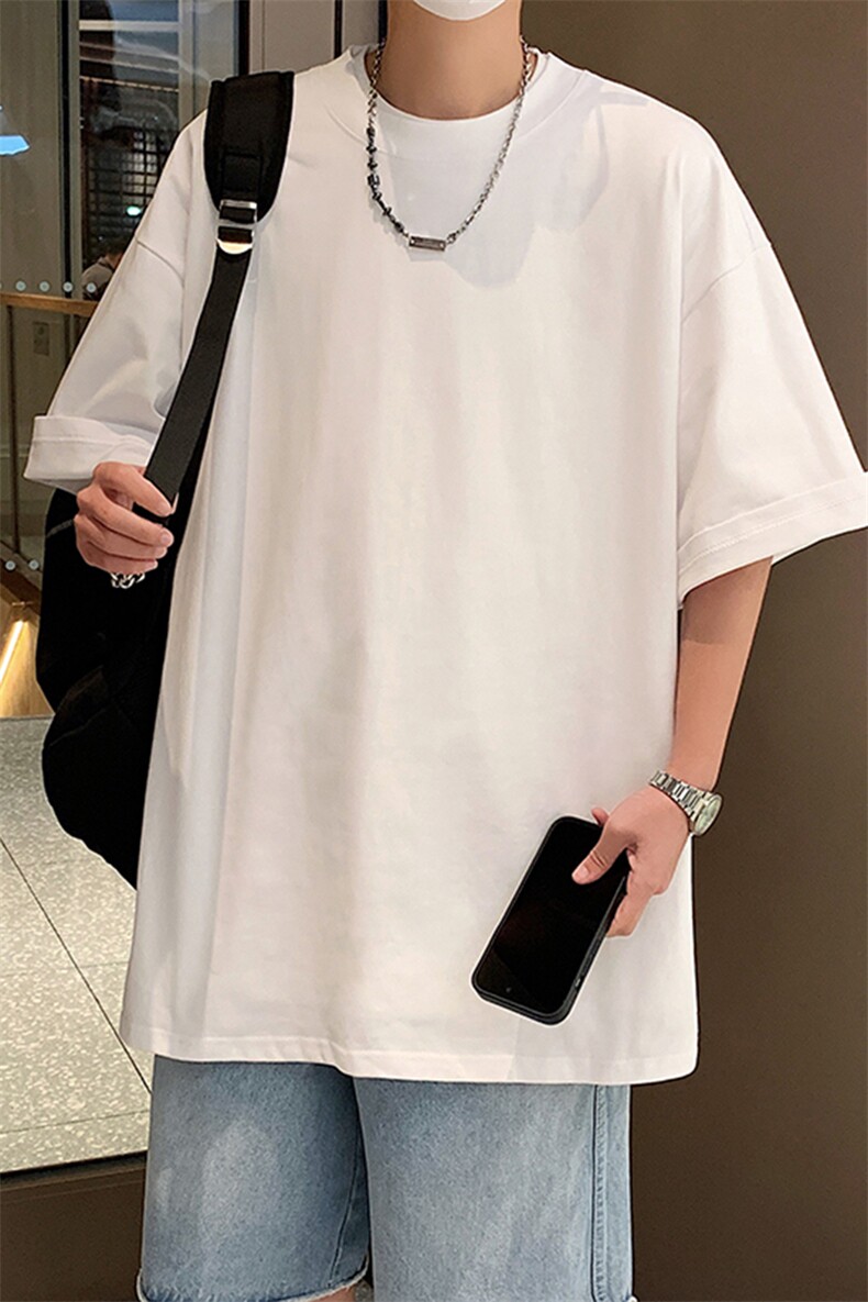重磅纯棉美式短袖男款夏季复古潮牌上衣宽松男t恤TX600-特P22,男装T恤,电商A178
