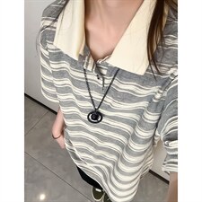 2026夏季新款条纹polo领百搭短袖T恤男DT6254-特P30建议零售价78，男装T恤，电商A001