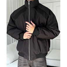 拼接立领飞行夹克棉服男款秋冬季棒球服短款工装外套棉衣MF98，男装夹克，星座1116A（原606A-3）