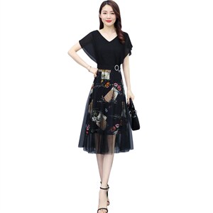 夏季连衣裙2025年新款女装大码显瘦洋气减龄品牌裙爆款，女装连衣裙，仁梯