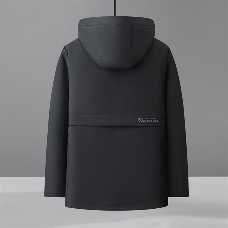 男士保暖棉服连帽可拆卸加厚春秋季夹克棉服爸爸中老年人冬装外套,男装棉衣,电商B212（原钱塘6029）