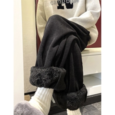 【现货M-5XL】XZ612-K8535-P60欧棉绒羊羔绒加厚雪尼尔灯芯绒裤，男装休闲裤，星座612