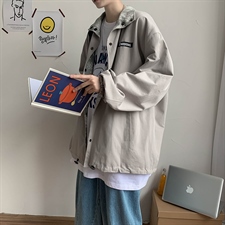 春秋ins两面穿棒球服男宽松学生情侣痞帅夹克潮流外套男jk46-p60，男装夹克，星座1008-2